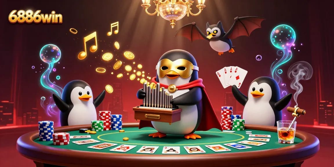 Experience thrilling poker action with 6886win, featuring engaging characters and vibrant gameplay elements.