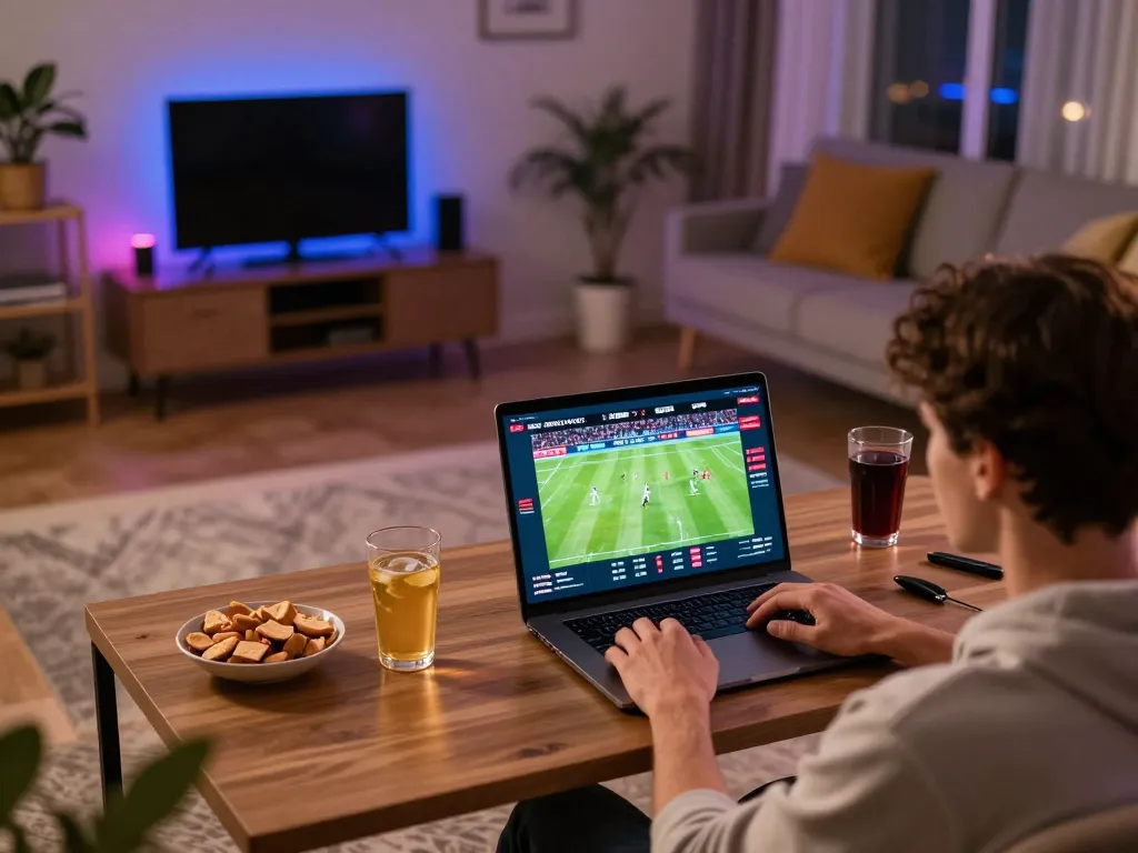 Socolive user enjoying live soccer betting experience online from home