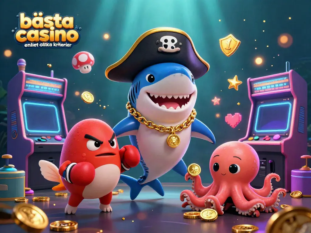 Upplev spänning med bästa casino enligt olika kriterier i denna roliga 3D-illustration