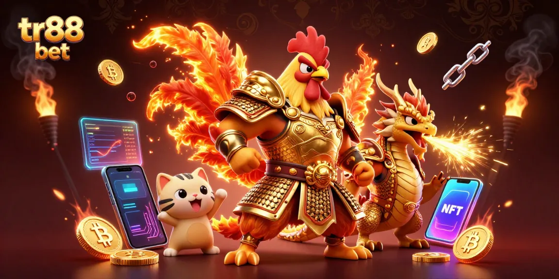 Engage in the thrilling experience of tr88 bet with a dynamic casino illustration showcasing exciting elements.