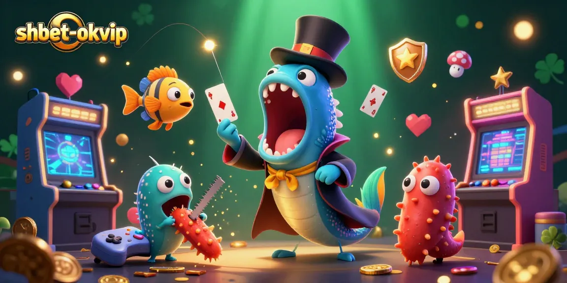 Engage with shbet-okvip's thrilling game world, featuring a magical underwater casino scene full of surprises.