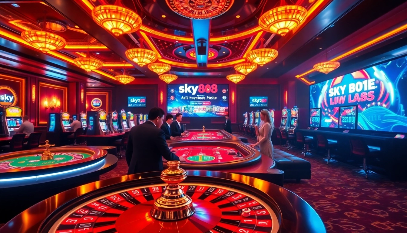 Experience the thrill of winning at https://sky88.tel/ with vibrant casino tables and exciting games.