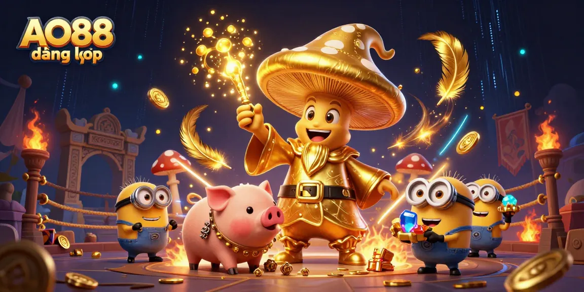 Experience the thrill of AO88 đăng nhập as a wizard transforms the casino world into gold.